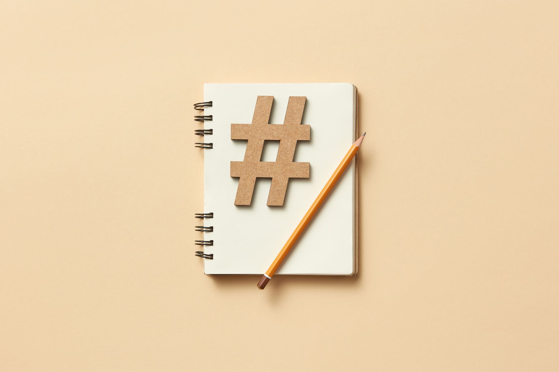 pencil on a notebook